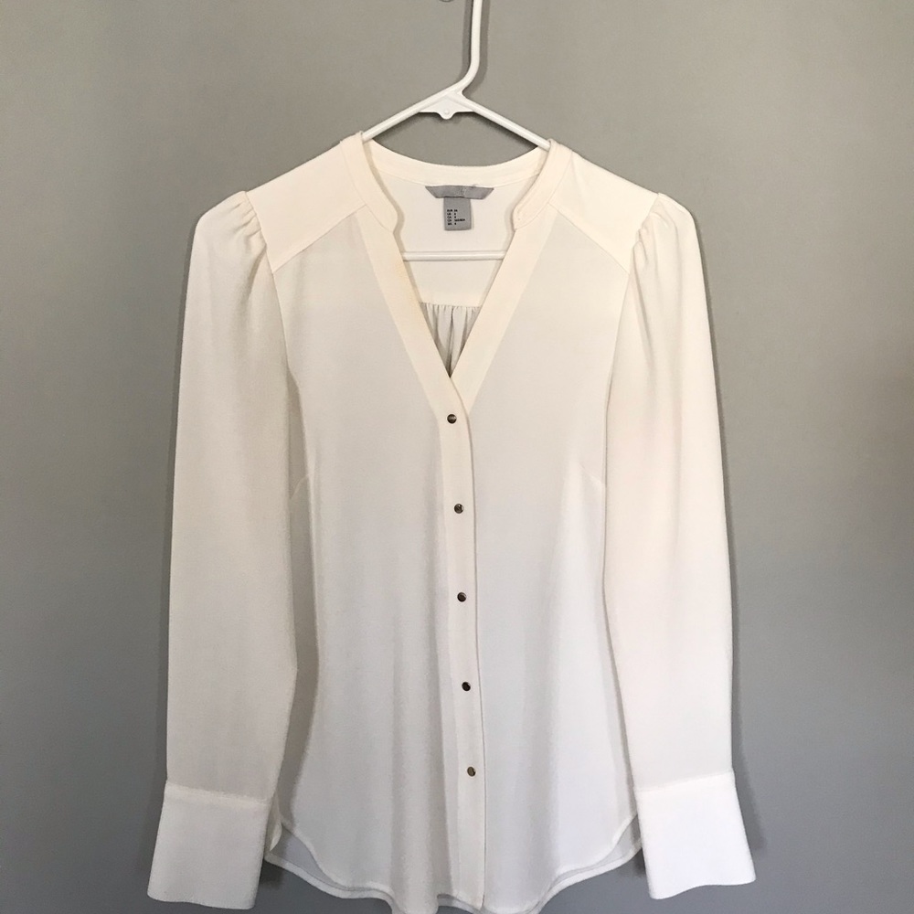 H & M ivory blouse